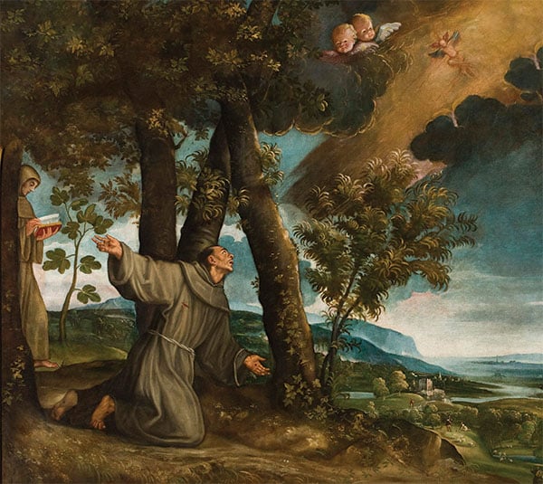 São Francisco de Assis recebendo os estigmas, c. 1545, Francesco Beccaruzzi