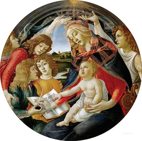 Magnificat Madonna Botticelli uffici b